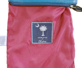 Moon & Palmetto  - Hand Painted Leather Cross Body Shag Bag