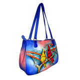 Cardinal Couple - Hand Painted Leather Bag