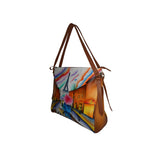 Hand Painted Leather Handbag