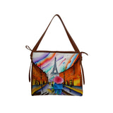 Hand Painted Leather Handbag for Women